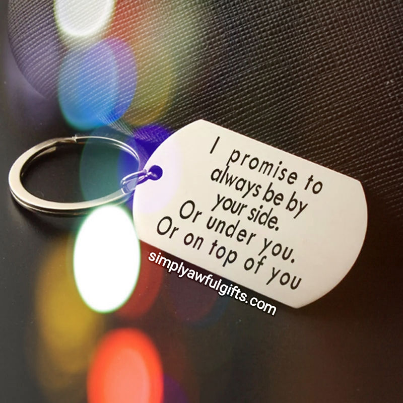Thumbnail: I promise... under.. ontop of you Key Ring  