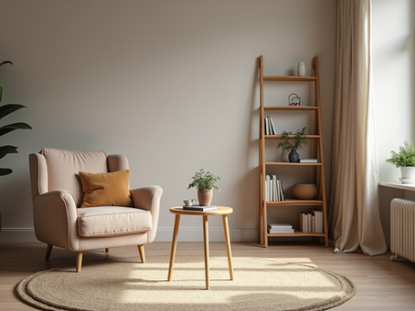 a cozy space inviting relaxation and reflection