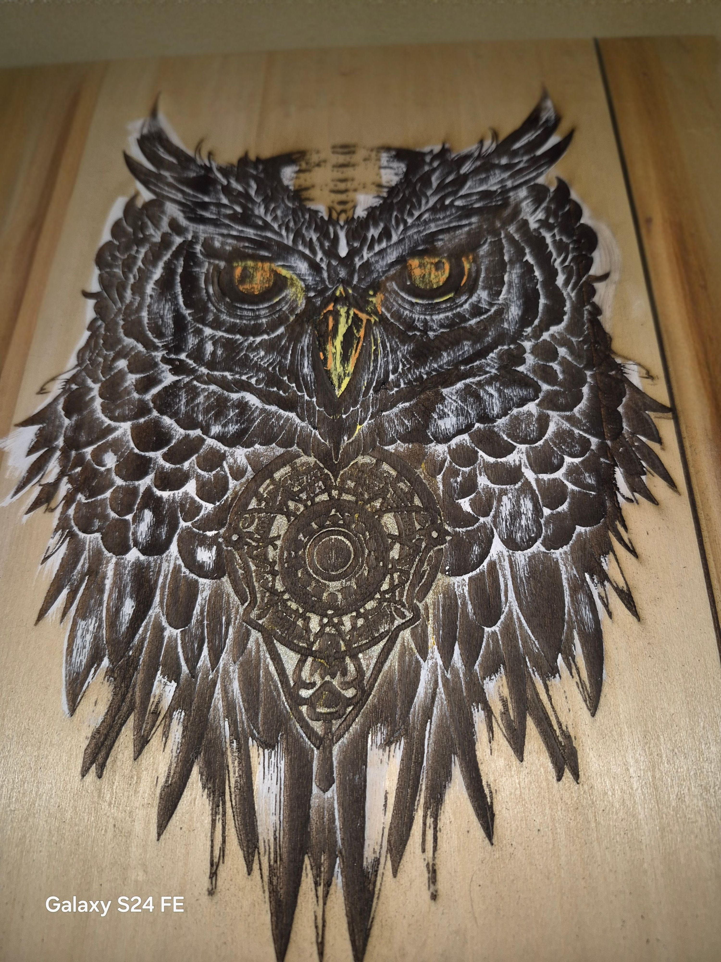 Laser Engraved Owl