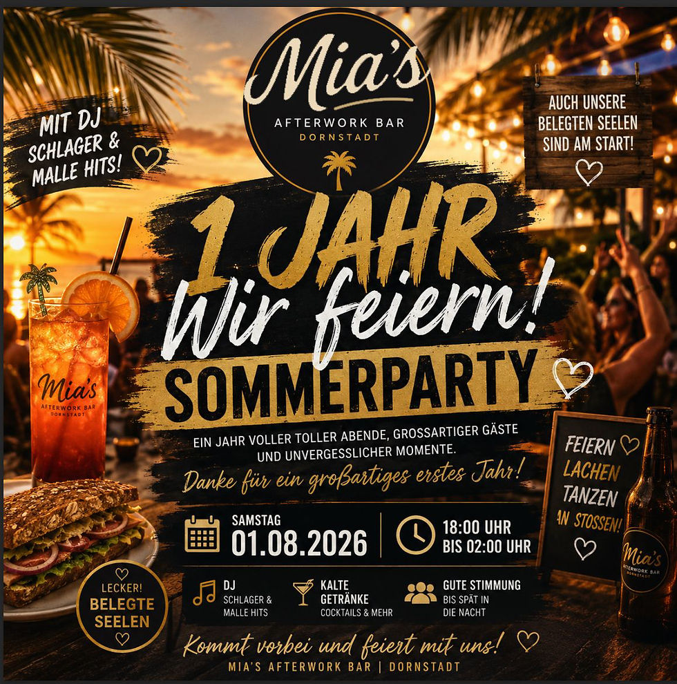 Mia's Sommerparty 🍹🍸