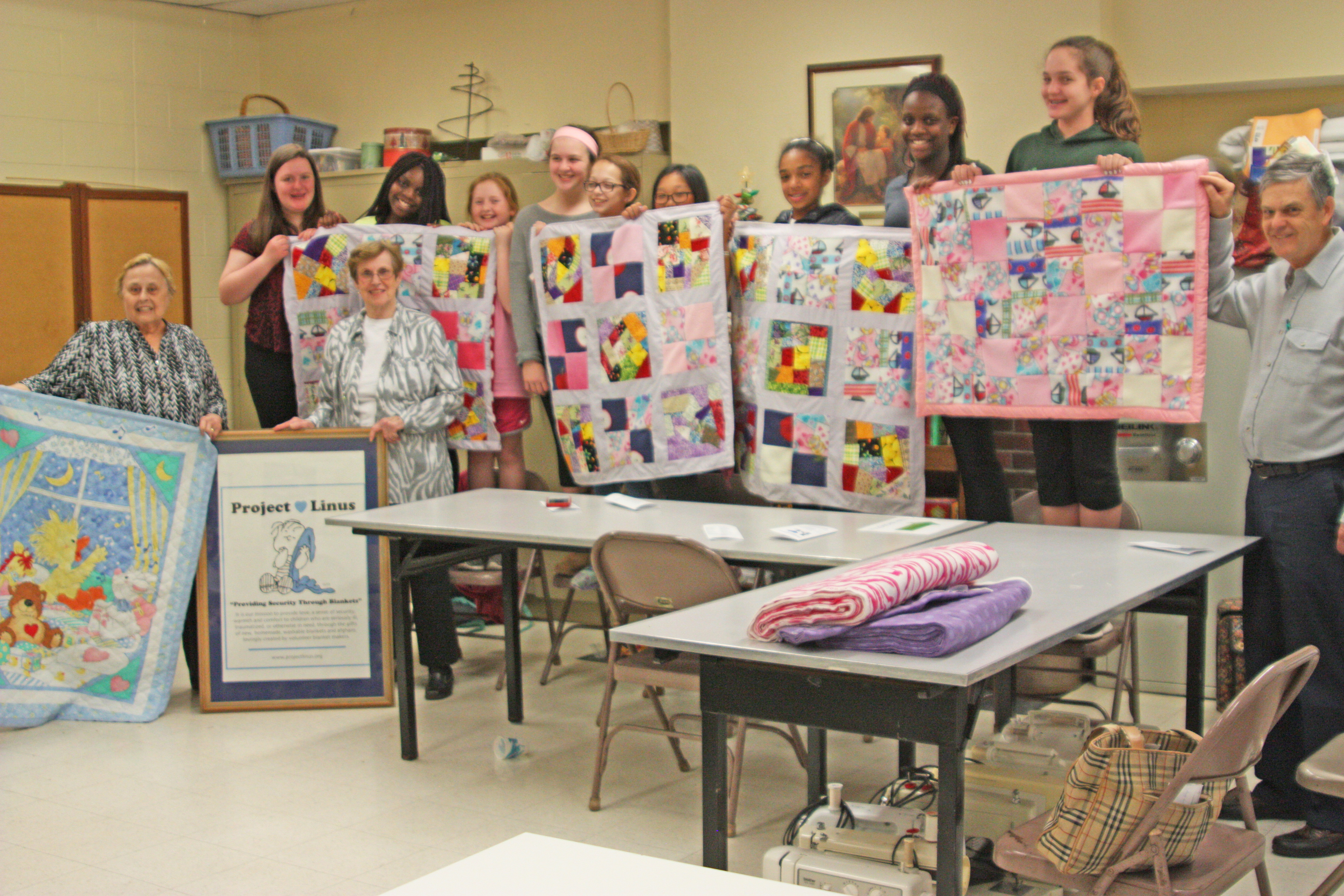 Finished quilts from sewing club