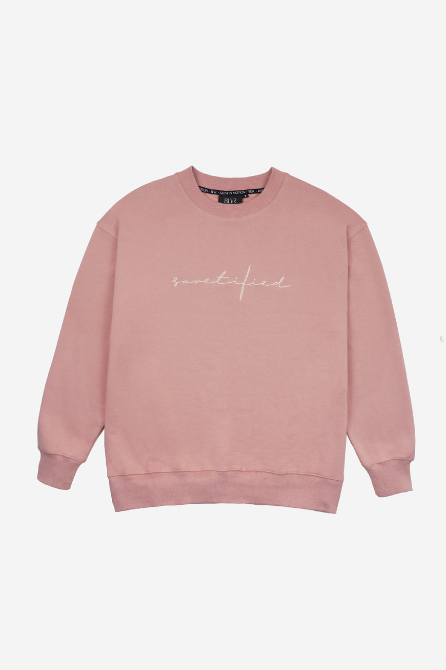 Sanctified pink oversized sweatshirt