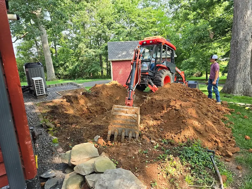 Site grading for residential cnstruction in Culpeper County, VA