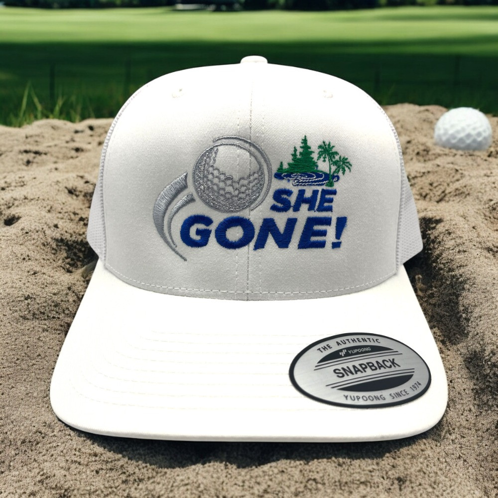 She Gone! Trucker Hat - Fairway Frost