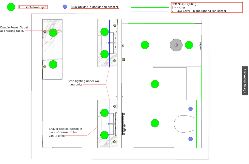 lighting and eletcrical plan
