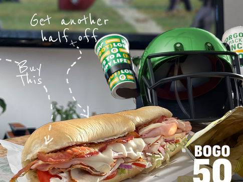 Subway Sandwich Advertisin