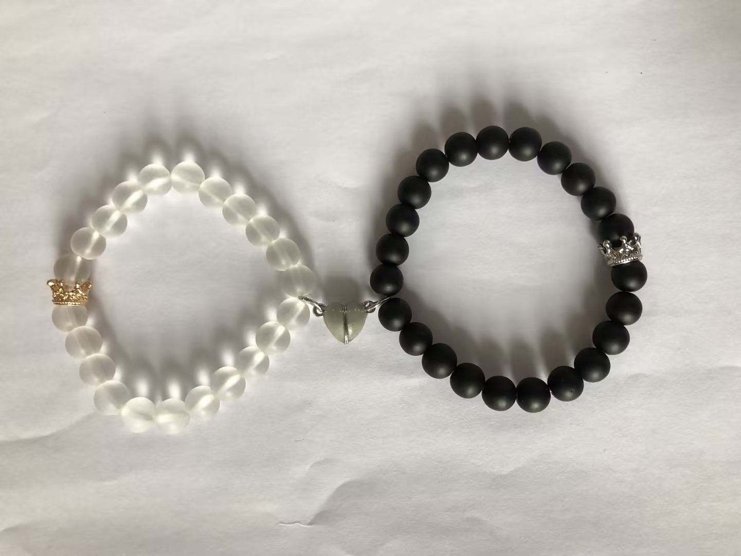 Pulseras para Parejas Corazón Resplandeciente