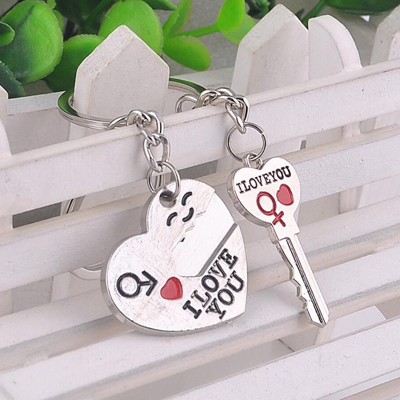 Miniatura: Couple Keychain with Metal Pendant