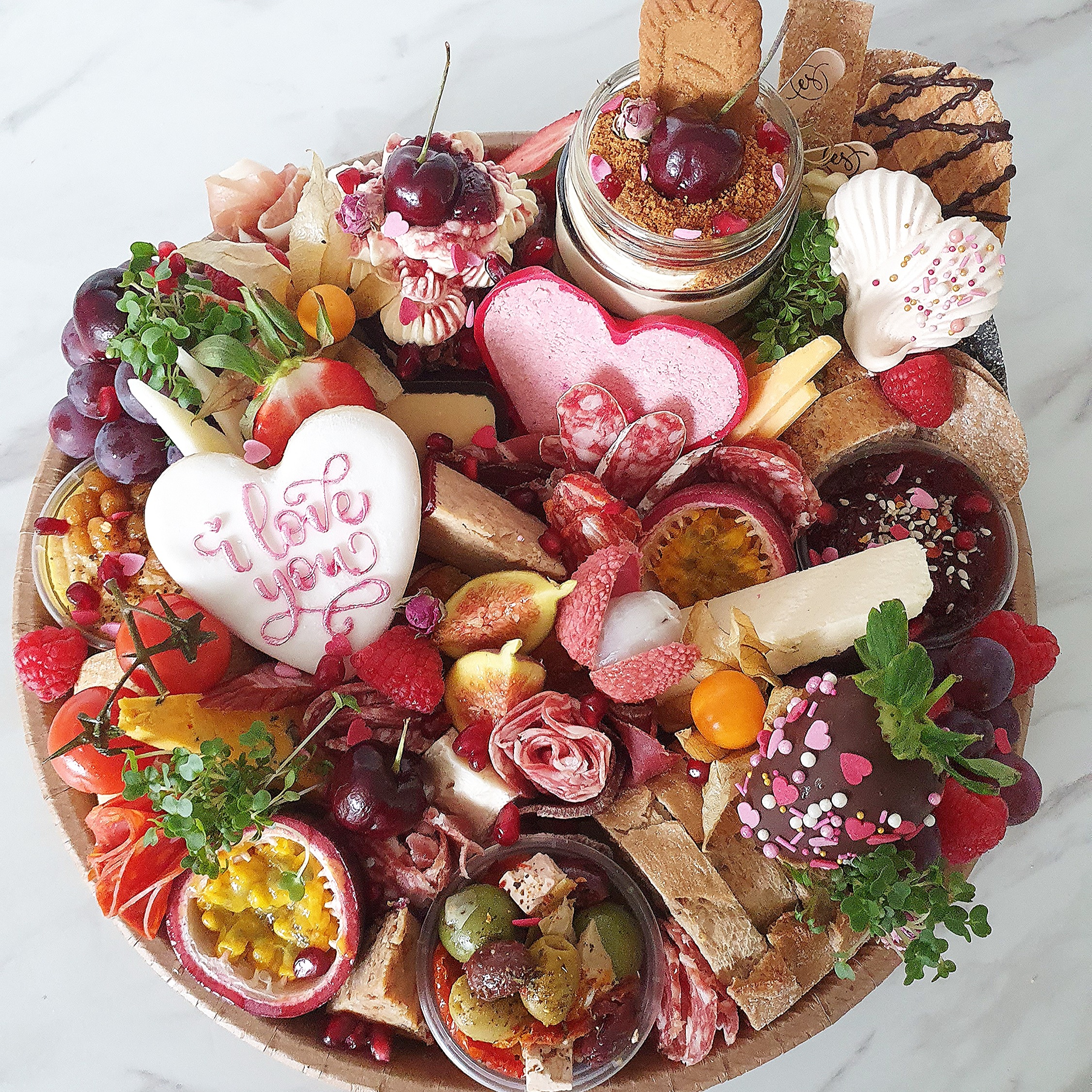 Arranged Food and Objects