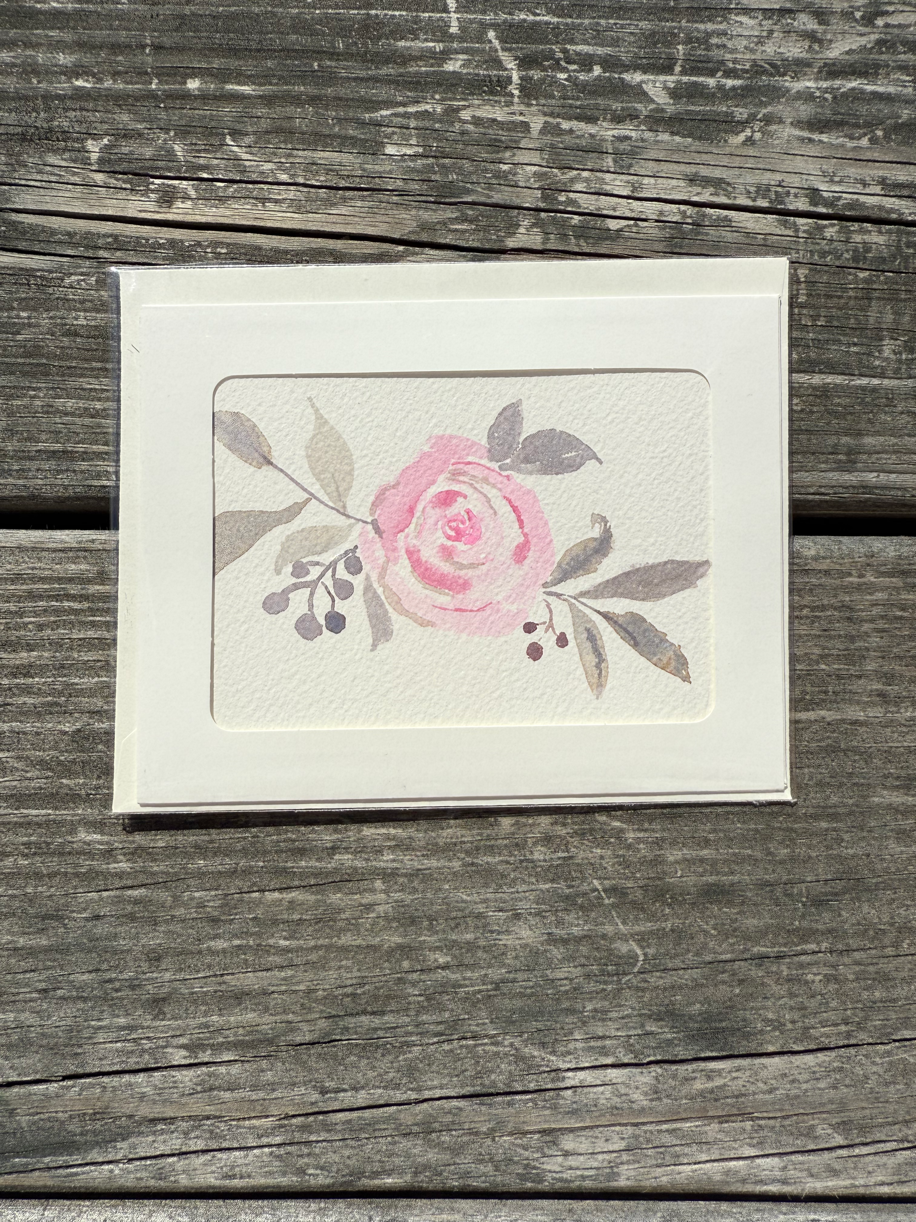 Grey and pink flower