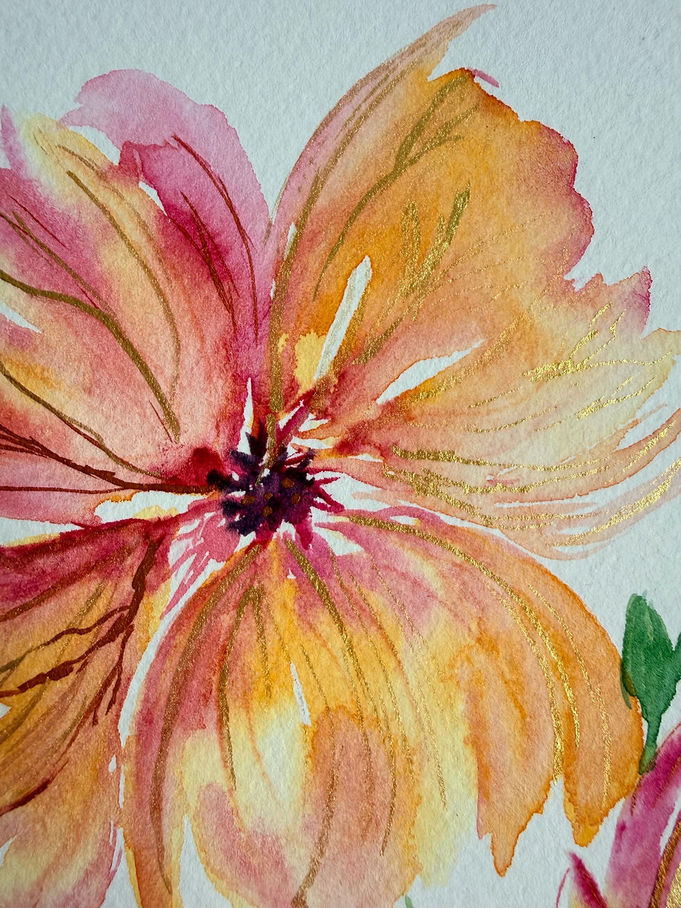 Thumbnail: Fall Shine — Original Autumn Watercolor Painting, 9×12 — image 4