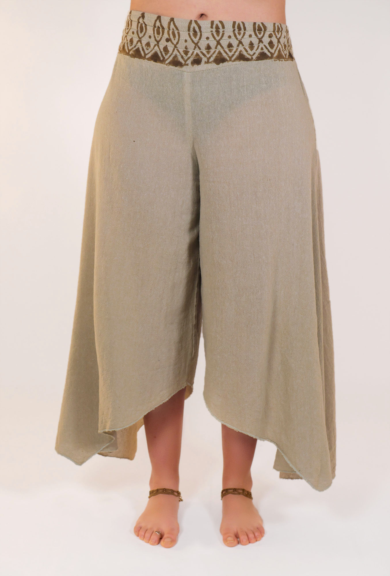 pantaloni yuta elefante sabbia