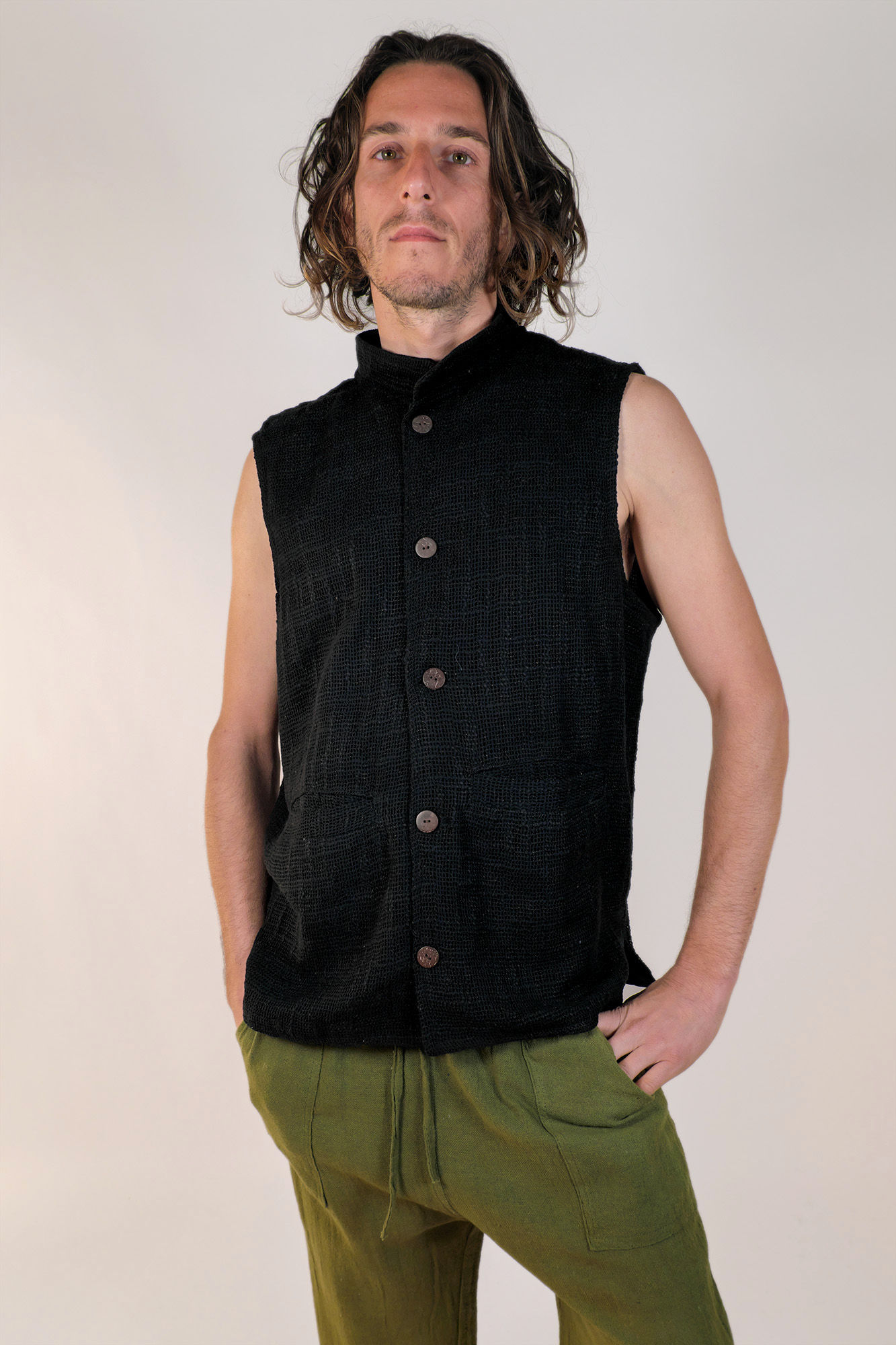 gilet uomo nero
