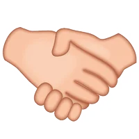 um gif de aperto de mão