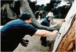 1996 Слоны (Соавторство со слонихой Рене)_edited