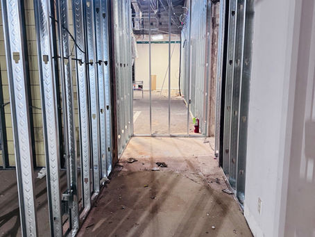 Renovations Underway at the Cornerstone Wellness Facility.