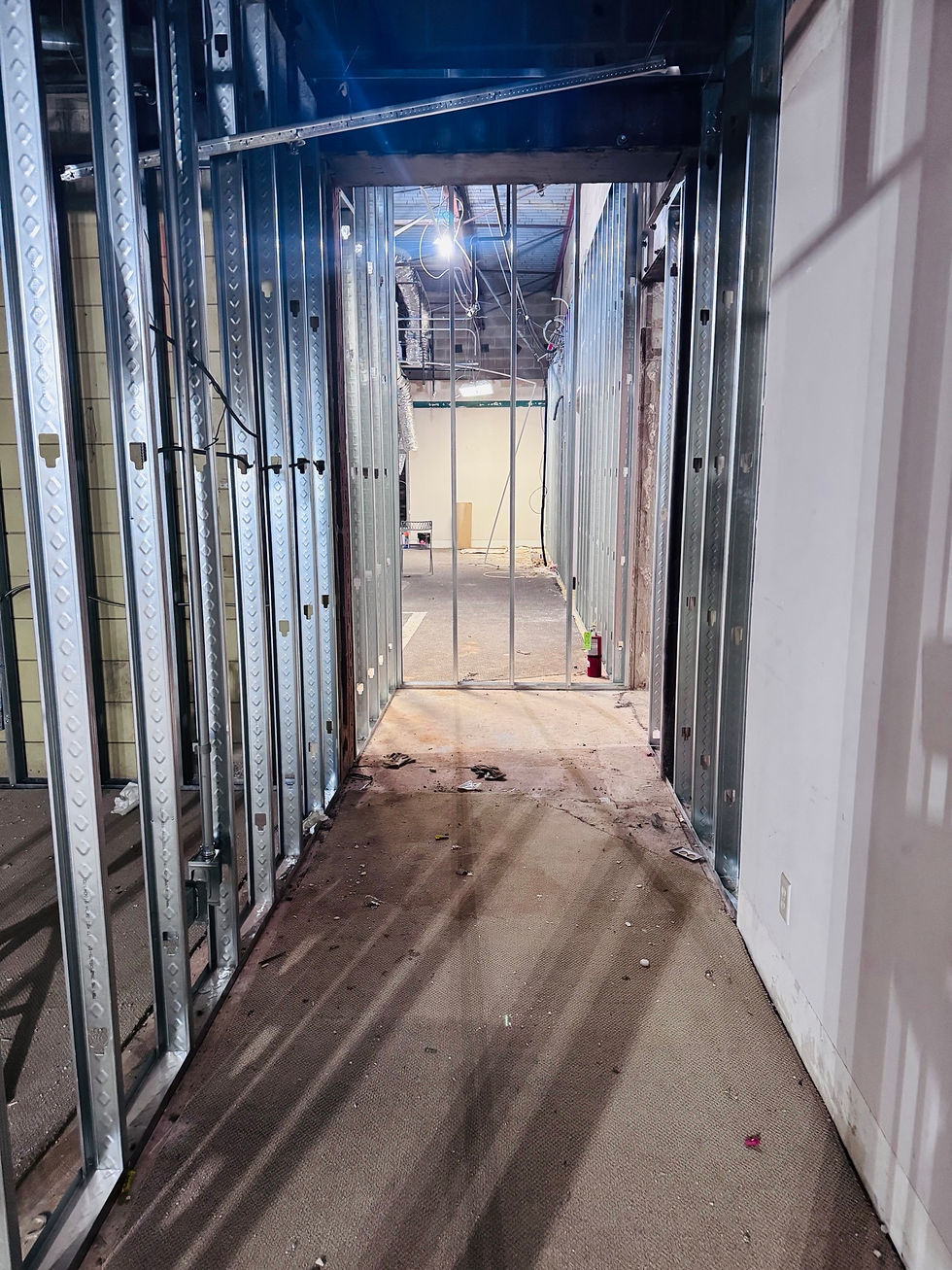 Renovations Underway at the Cornerstone Wellness Facility.