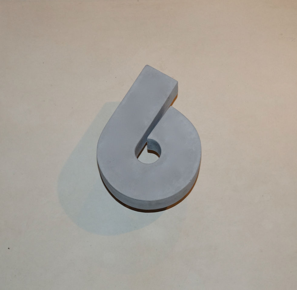 Miniaturbild: Hausnummer Beton (Bauhaus)