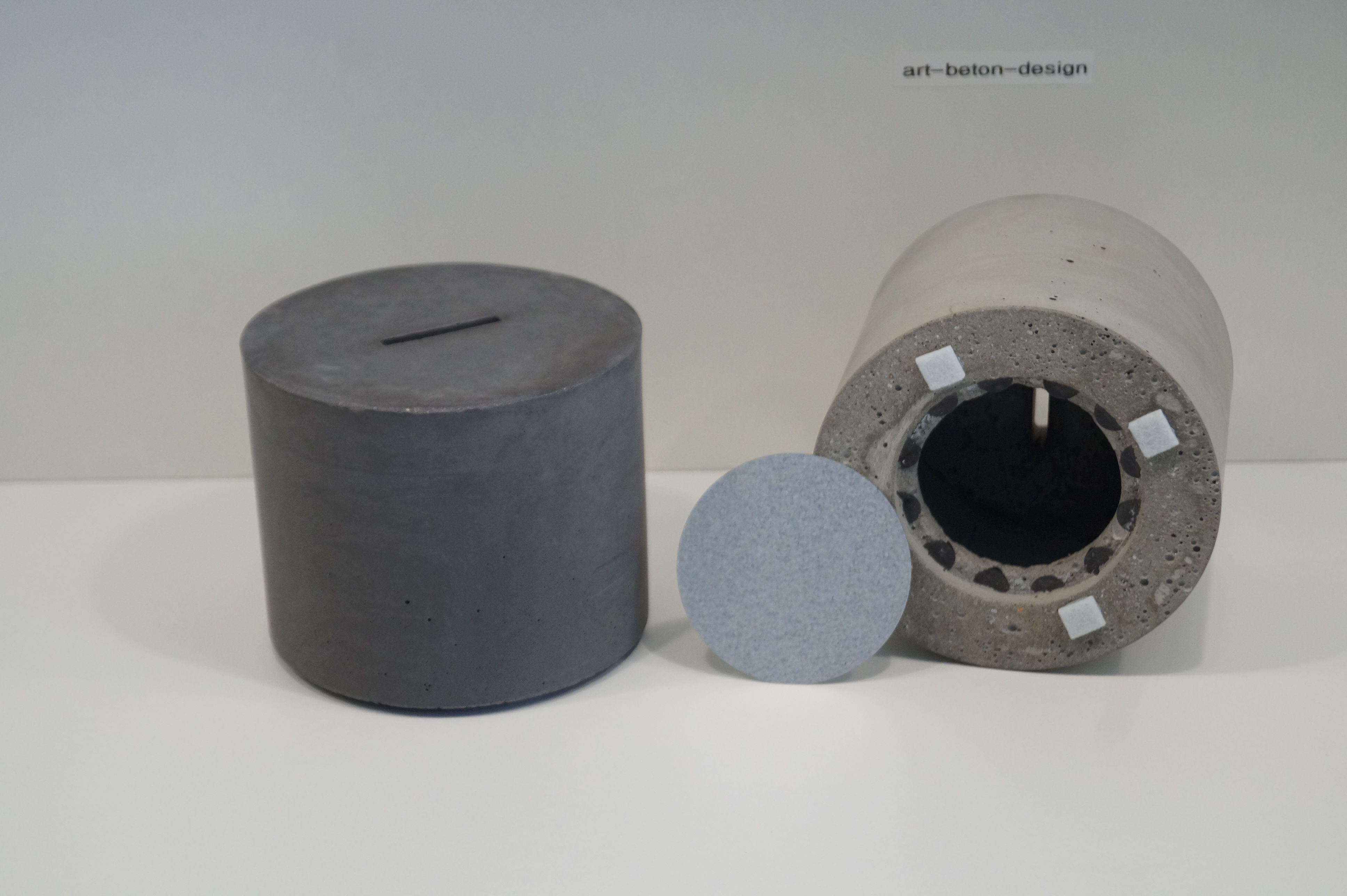 Spardose Beton Zylinderform