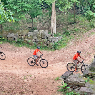 Beaten path inside Angkor park