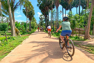 Cambodia Cycling tour in the countryside and village