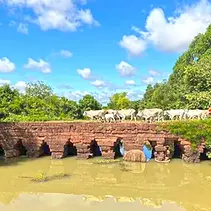 Ancient Bridge in Cambodia, Cycling Tour in Cambodia with local guide