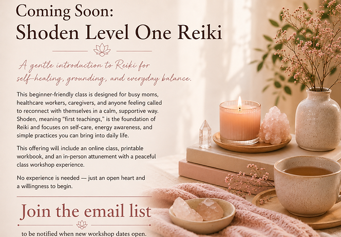 Shoden Level 1 Coming Soon at The Light Inside Healing