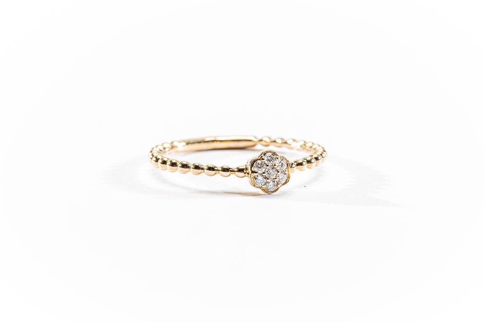 Miniatura: SKR23225-08 Anillo de Compromiso 14k 0.08CT