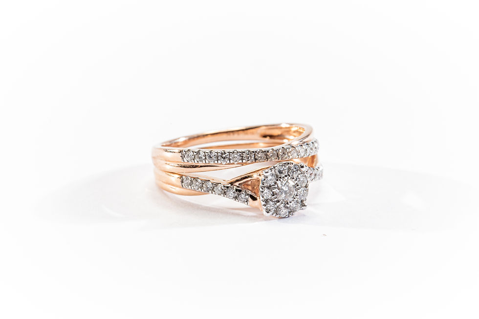 Miniatura: SKR21958-50 Set de Anillos 14K 0.50CT