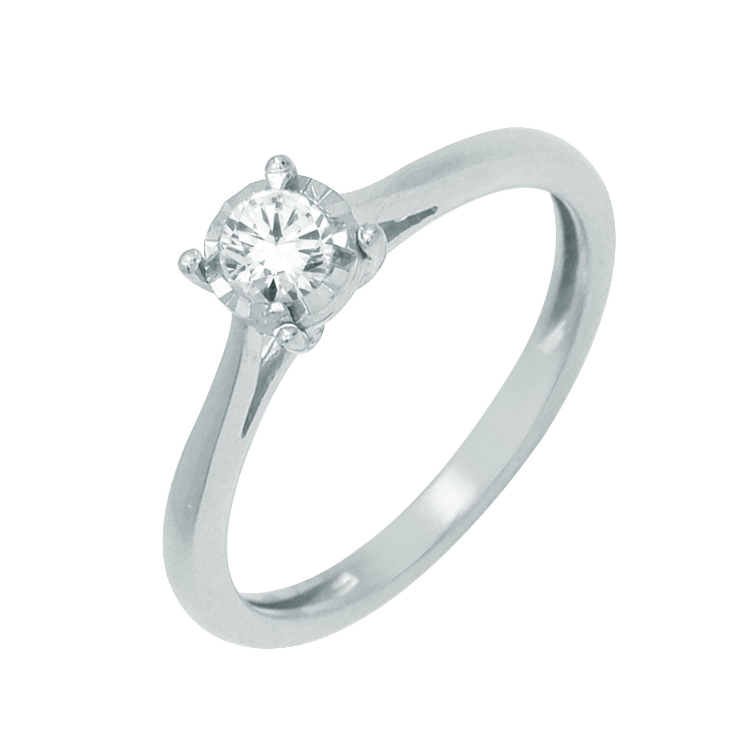 SKR20327 Anillo Solitario 14 kt .25 ct