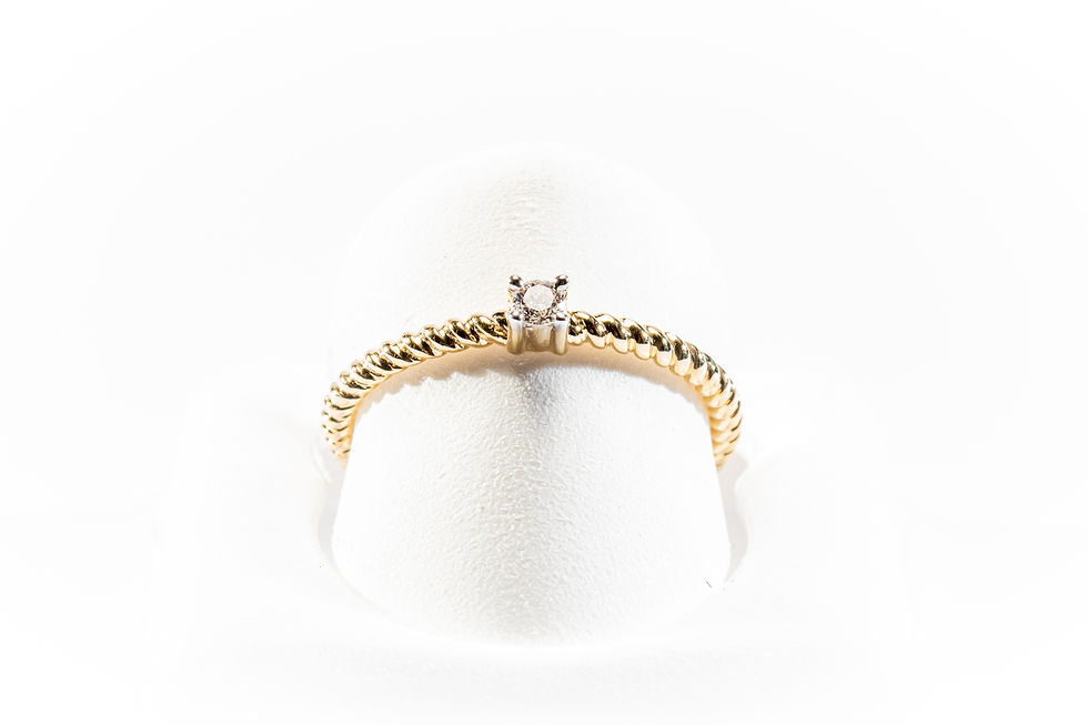 Miniatura: SKR21649-05	Anillo Solitario 14K 0.05CT