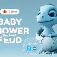 A playful virtual baby shower game made for celebrating baby boys.