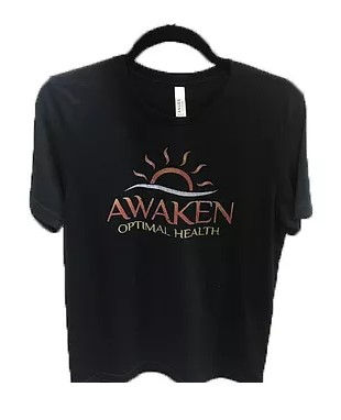 black unisex t-shirt