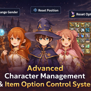 Advanced Character Management & Item Option Control System