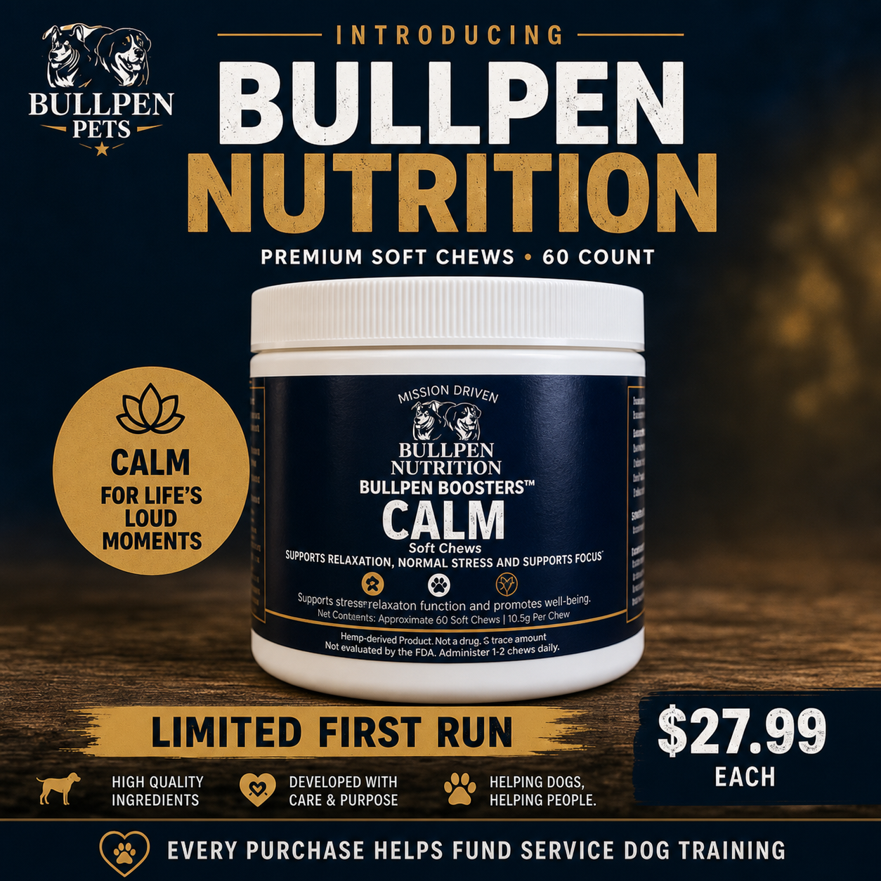 Bullpen Boosters™ CALM Soft Chews