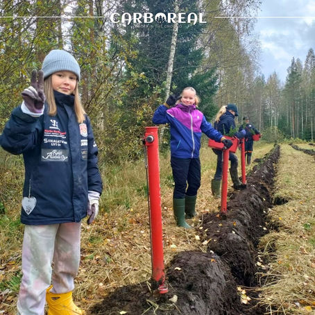 In collaboration with the Nivala Cowboys U12 girls' hockey team: successful completion of the planting of 2,000 trout.