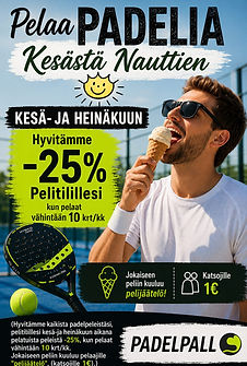 Kesän padelpelit Padelpallo