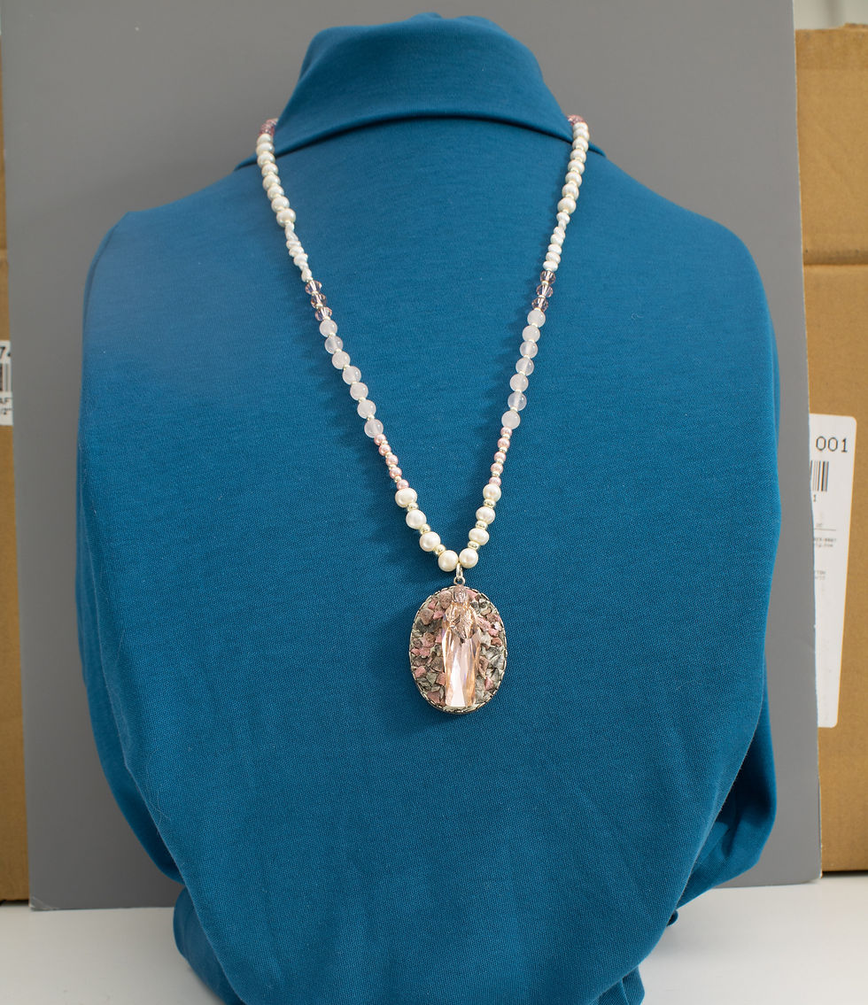 Thumbnail: L Rhodonite BVM Grotto Pendant 8