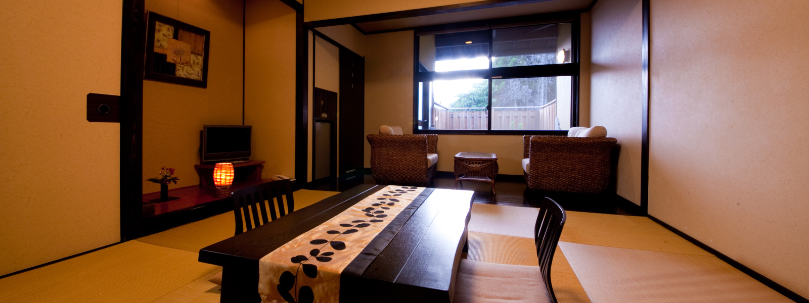 Japanese detached room at Mori no Yu Yufuin Yasuha, available in bath-equipped configurations