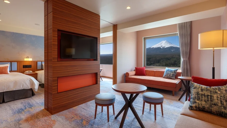 54-square-metre Mount Fuji-view Family Room at Highland Resort Hotel and Spa