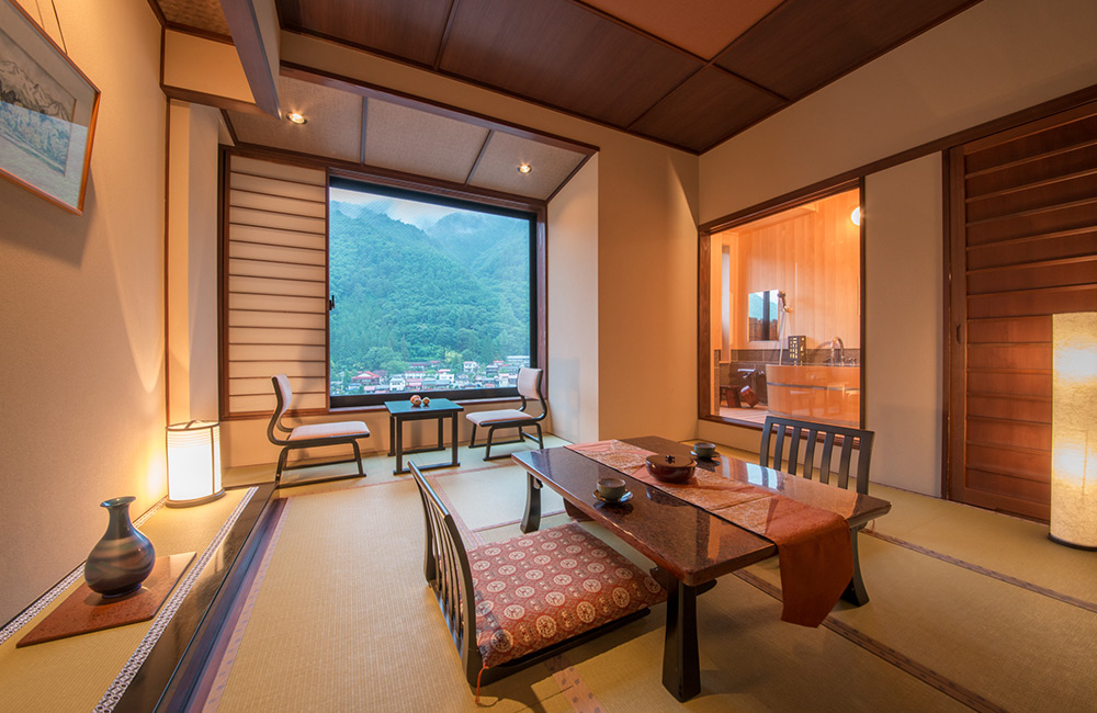 Onyado Tsutaya Japanese-style guest room in Kiso-Fukushima