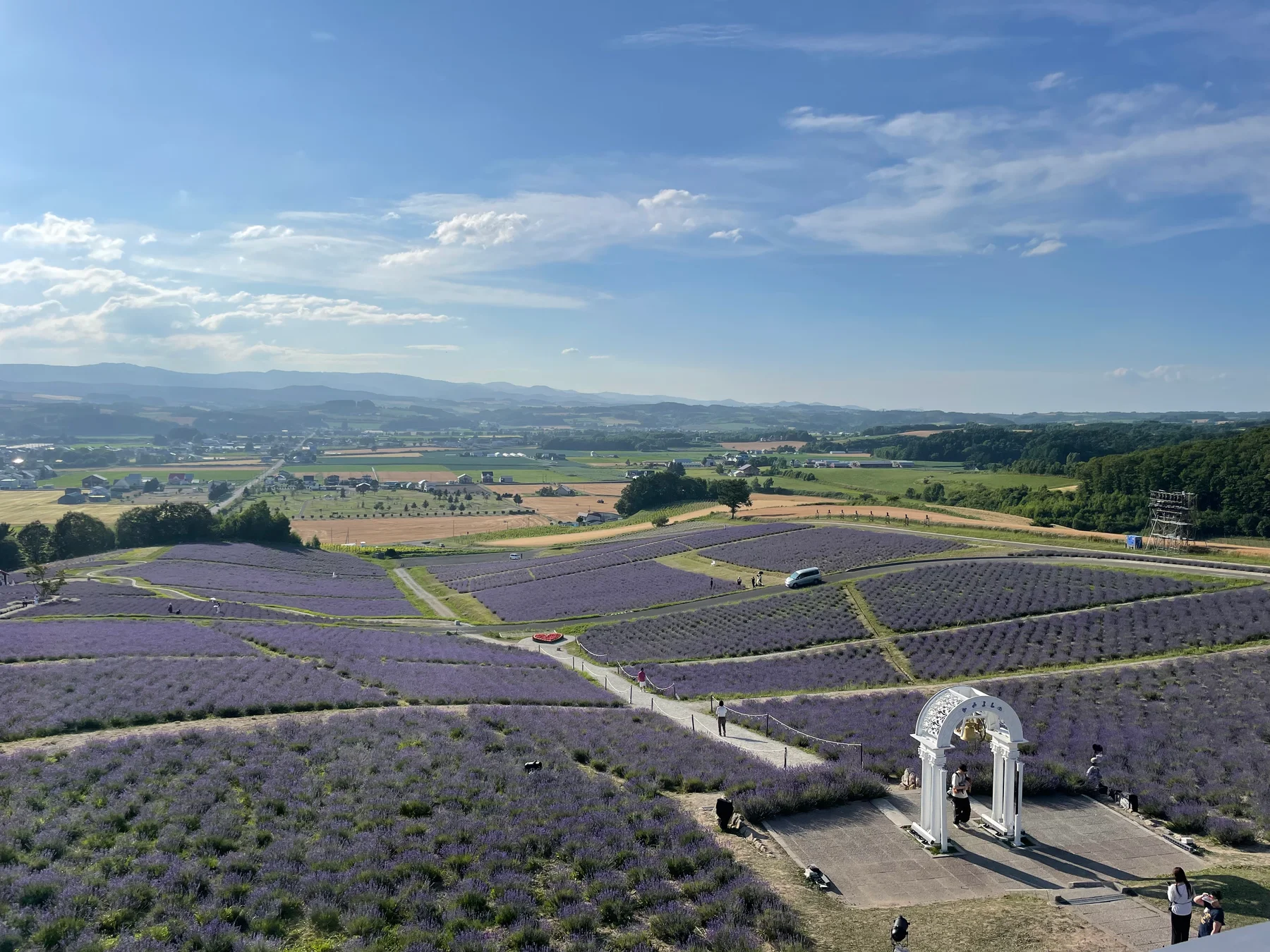 Lavender field at Hinode Park in Kamifurano, Hokkaido
