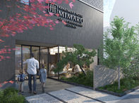 Official rendering of the MIMARU Osaka Shinsaibashi Central entrance before its September 2026 opening