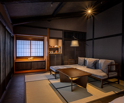BYAKU Narai Japanese historic guest room and tatami interior