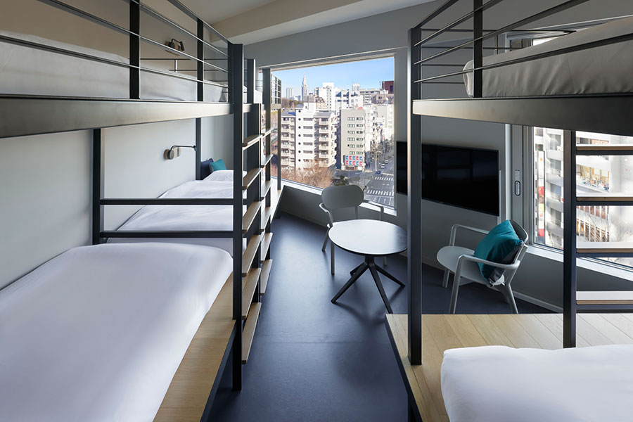 sequence MIYASHITA PARK Bunk Bed 6 객실