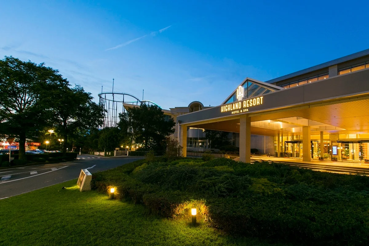 Exterior of Highland Resort Hotel and Spa in Fujiyoshida
