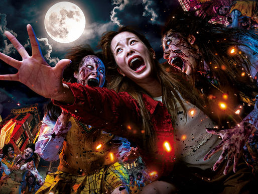 Official USJ Street Zombies 2026 visual for a one-day Horror Night itinerary