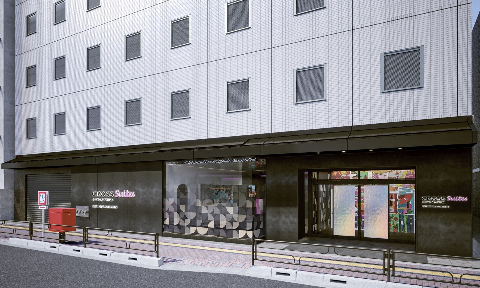 CROSS Suites 도쿄 아사쿠사 공식 건물 외관 예상도