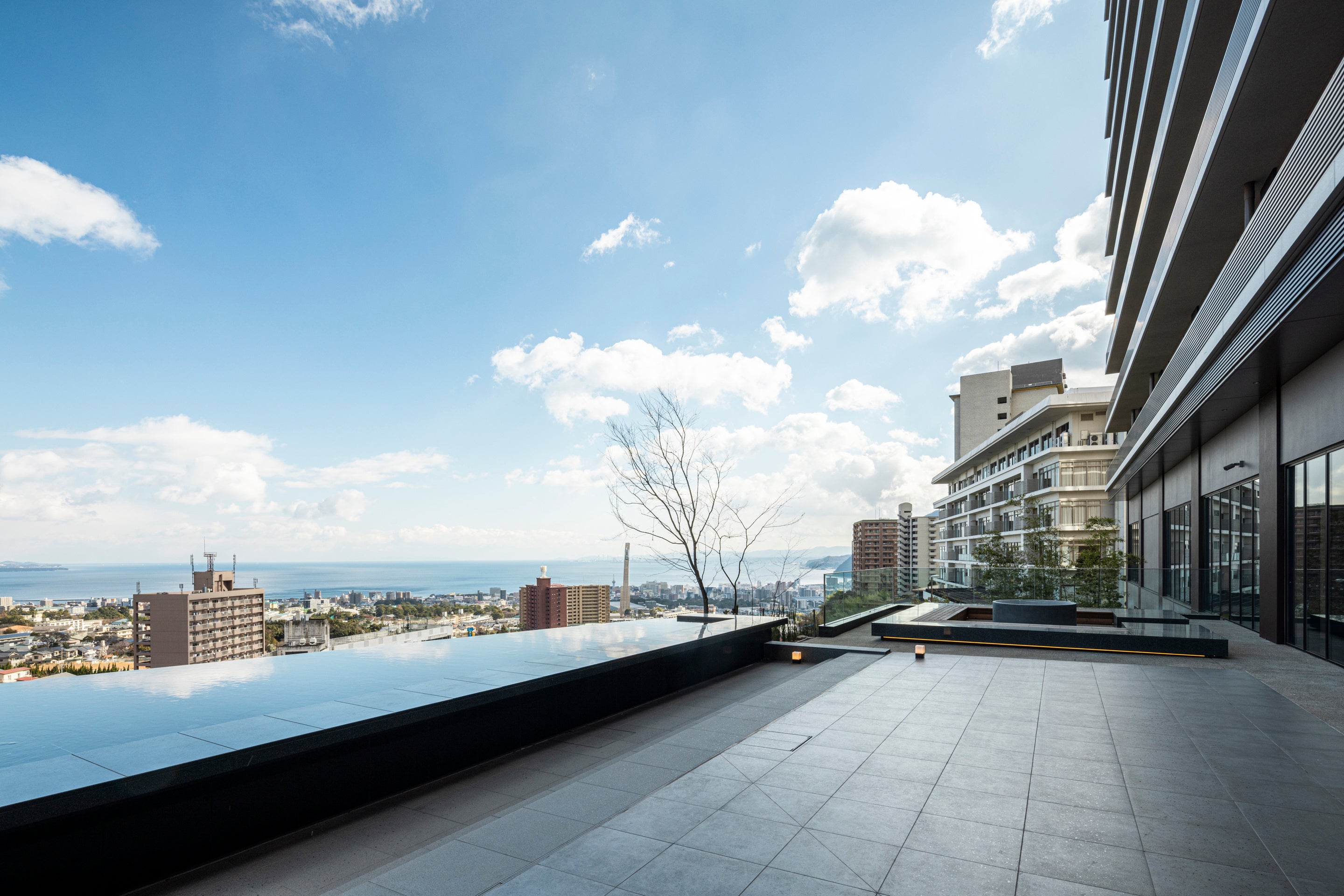Water terrace at Beppu SUGINOI HOTEL