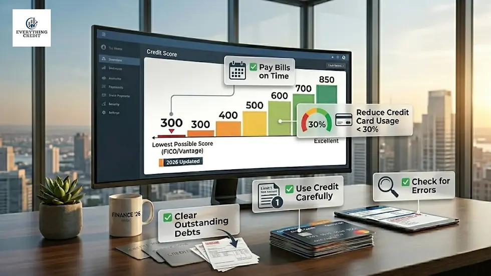 How to Improve a Very Low Credit Score